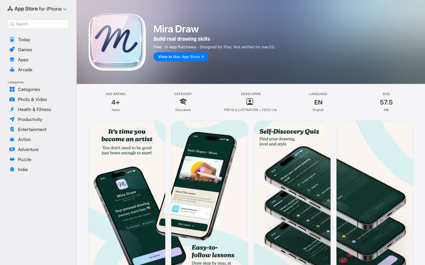 Mira Draw: Execution: live on the App Store