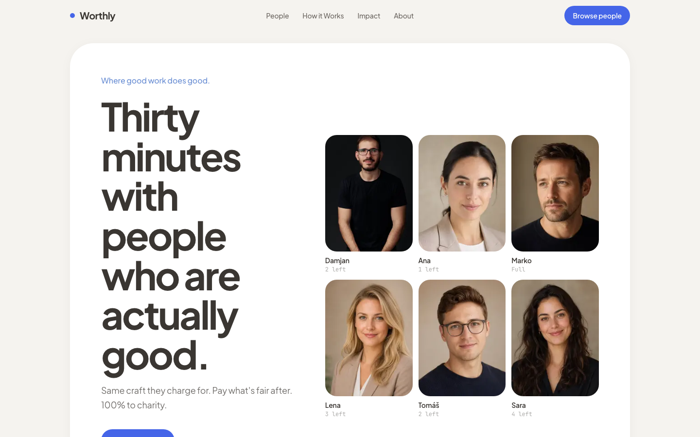 Worthly: Execution: worthly.org